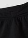 Black cotton-blend skirt with glitter and bow for baby girl_2