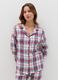 Long pyjamas in check flannel with lurex_1