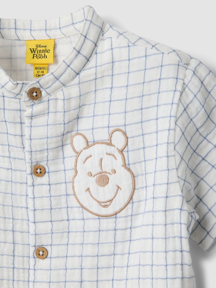 Set azzurro e bianco in puro cotone da bimbo Winnie-the-Pooh_2