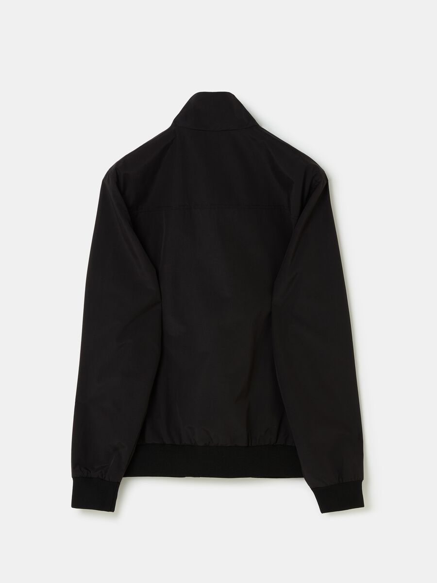 Full-zip bomber jacket with high neck_4