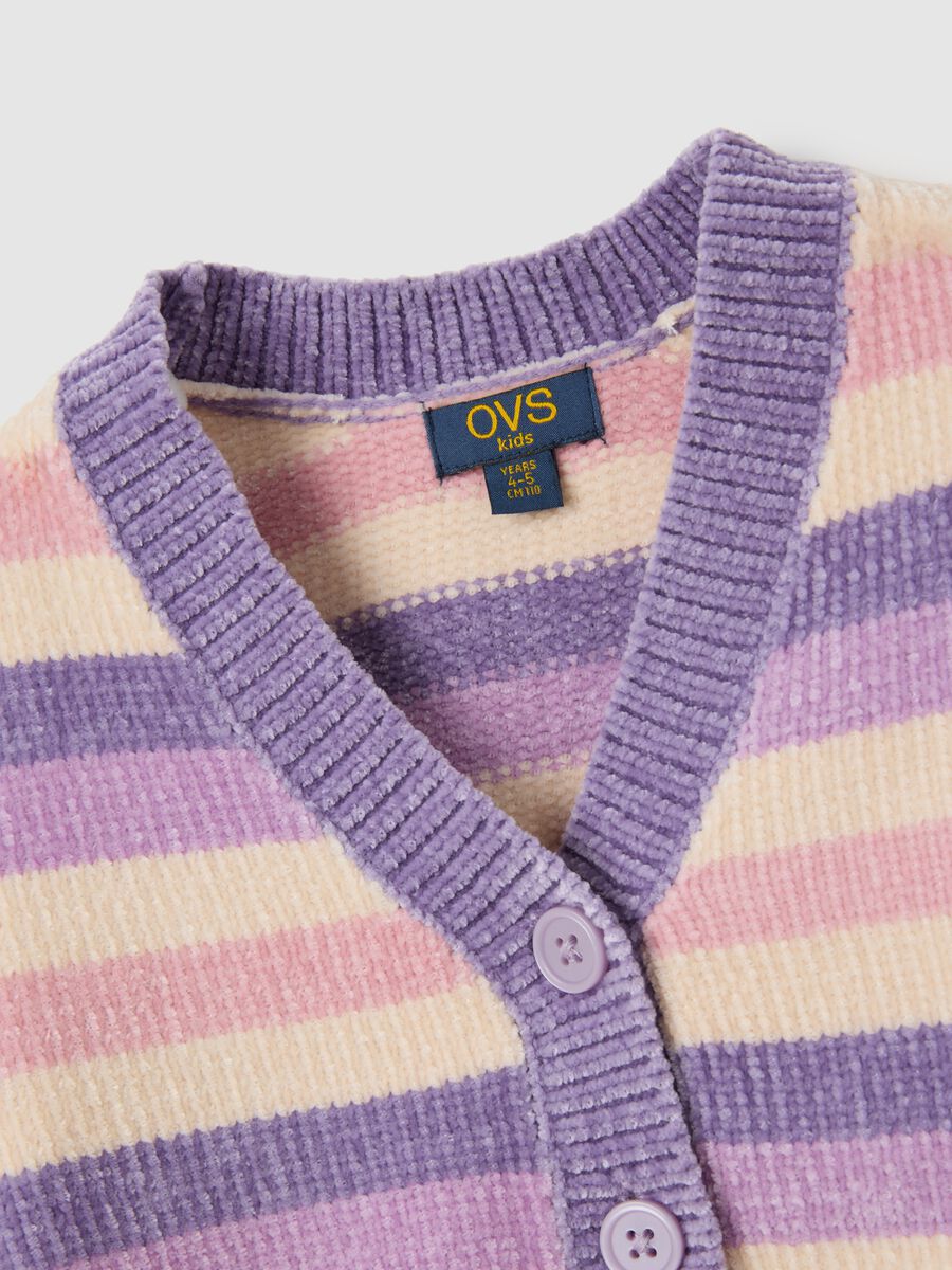 Multicolor regular fit girls' cardigan_3