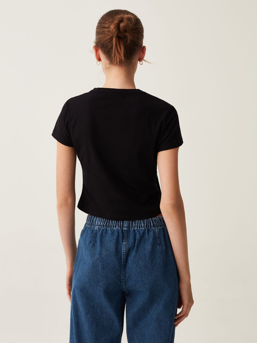 T-shirt cropped in cotone_2