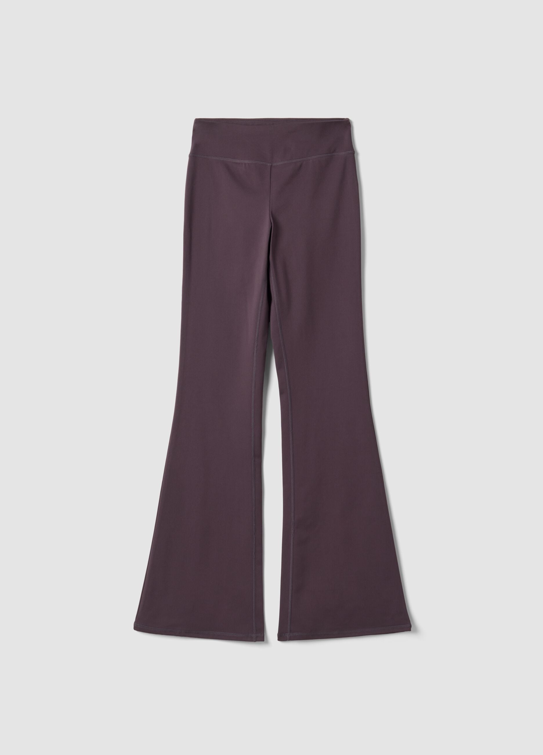 Leggings viola flare in tessuto elasticizzato traspirante ALTAVIA STUDIO