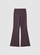 Leggings viola flare in tessuto elasticizzato traspirante ALTAVIA STUDIO_5