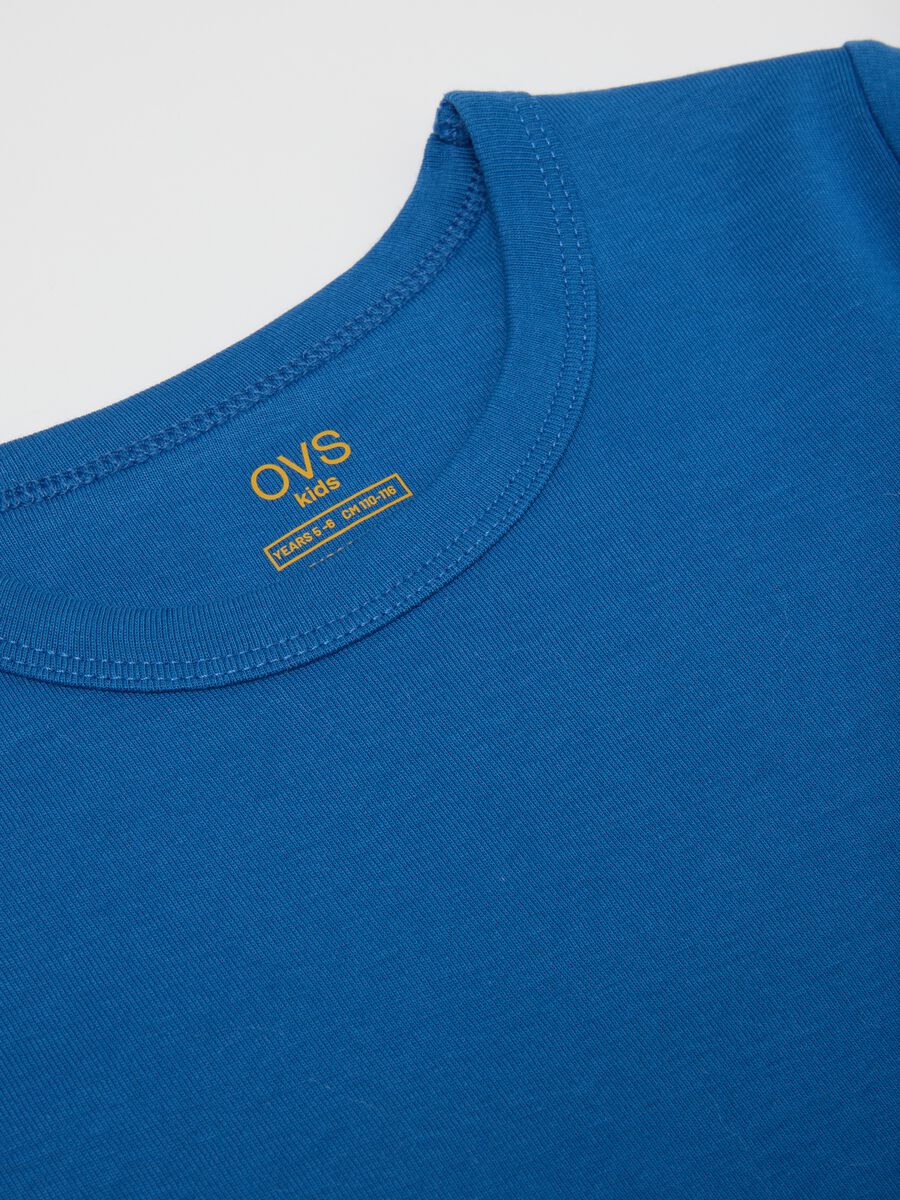 Bipack of Blue Short Sleeve Cotton T-shirts_2