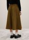 Brown wool blend long skirt regular fit_3
