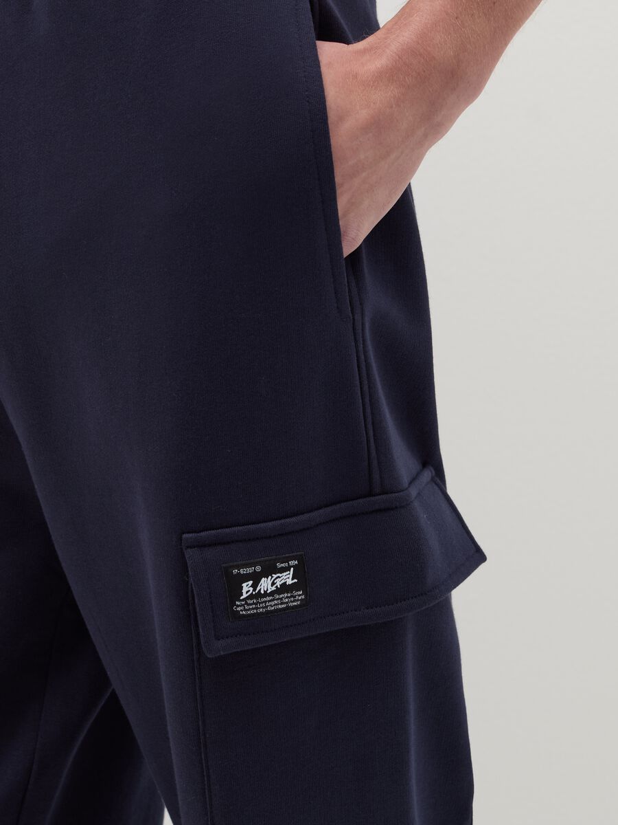 Cargo joggers with elasticated trims_3