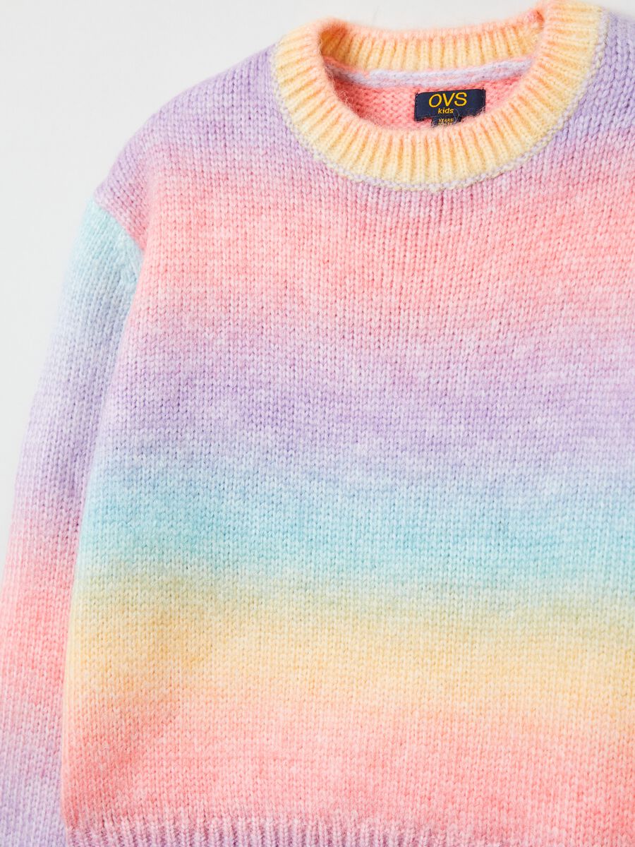 Pullover in maglia degrade_2