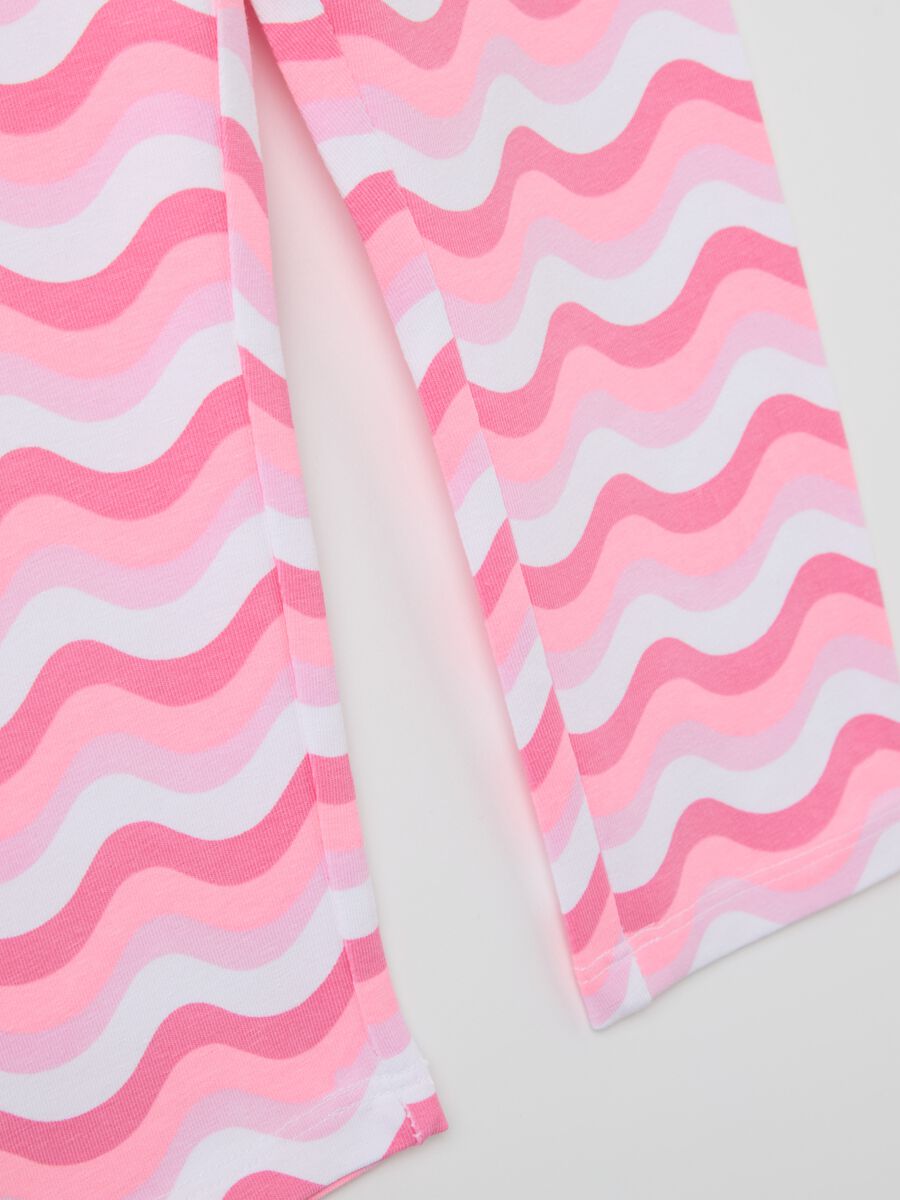 Three-quarter leggings in stretch cotton_3