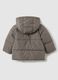 Grey Padded Children's Jacket with Hood_1