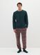 Multicolour regular fit pyjama trousers with geometric pattern_0