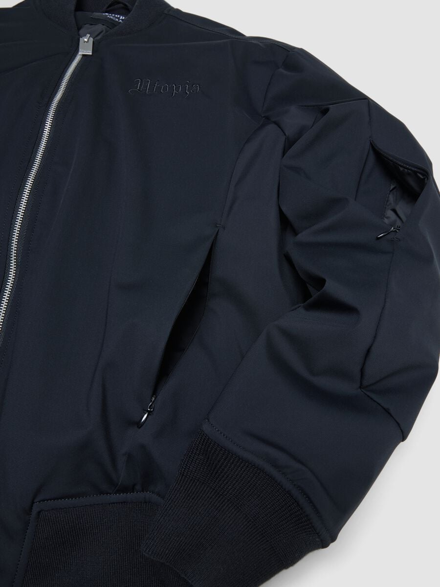 Nylon Bomber Jacket Black_6