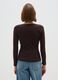 Brown pure cotton regular fit sweater_2