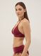 Top bikini elasticizzato rosso con imbottitura removibile_3