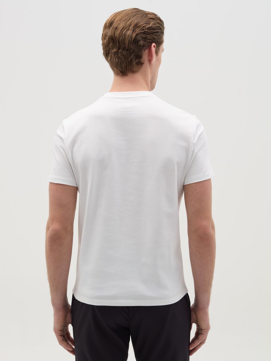 T-shirt with technical fabric_2