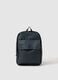 Blue backpack with adjustable straps and front pocket_0