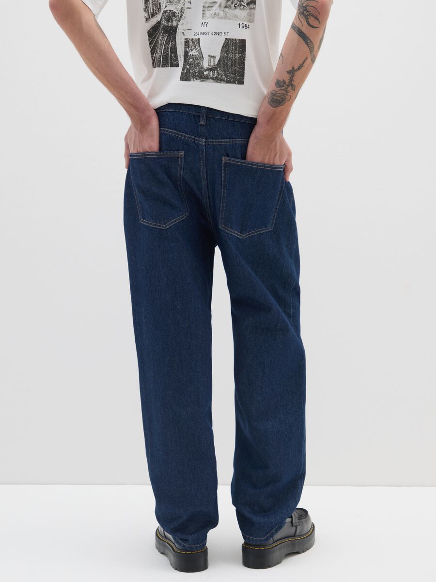 Pure Cotton Blue Baggy Jeans_3