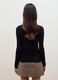 T-shirt nera in modal e cashmere elasticizzato regular fit_2
