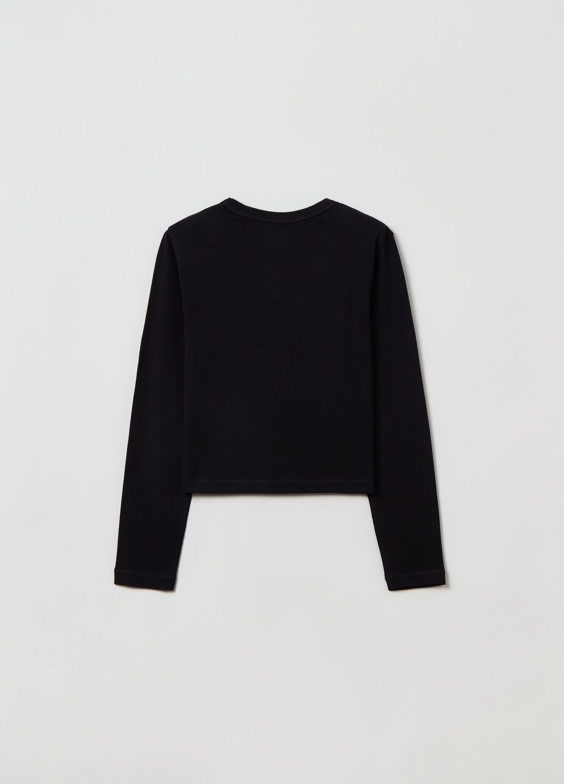 T-shirt a maniche lunghe con stampa_1