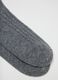 Grey wool and cashmere blend socks_1