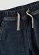 Pantaloni blu in cotone elasticizzato balloon fit_2