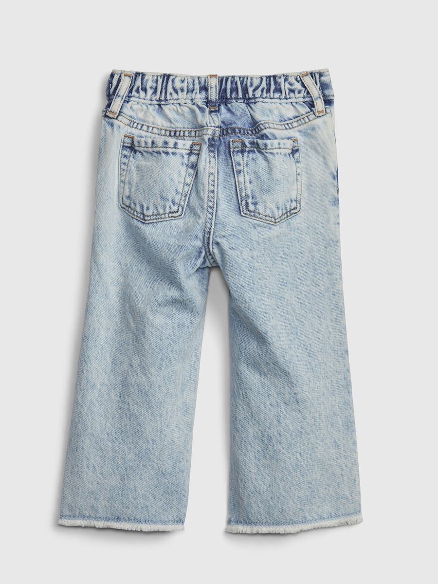 Jeans wide leg con trattamento acid wash_1