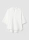 White viscose-blend shirt with mandarin collar_4