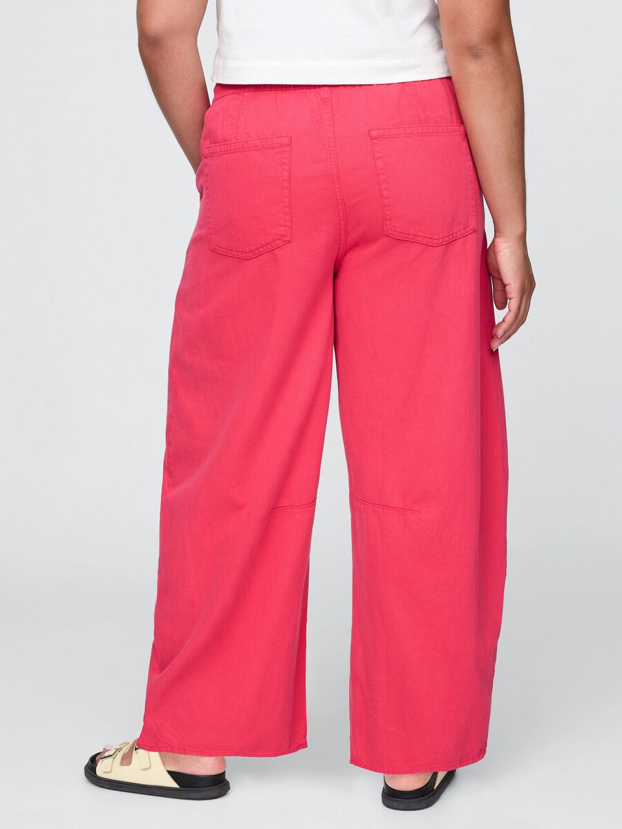 Pink Lyocell and cotton trousers_5