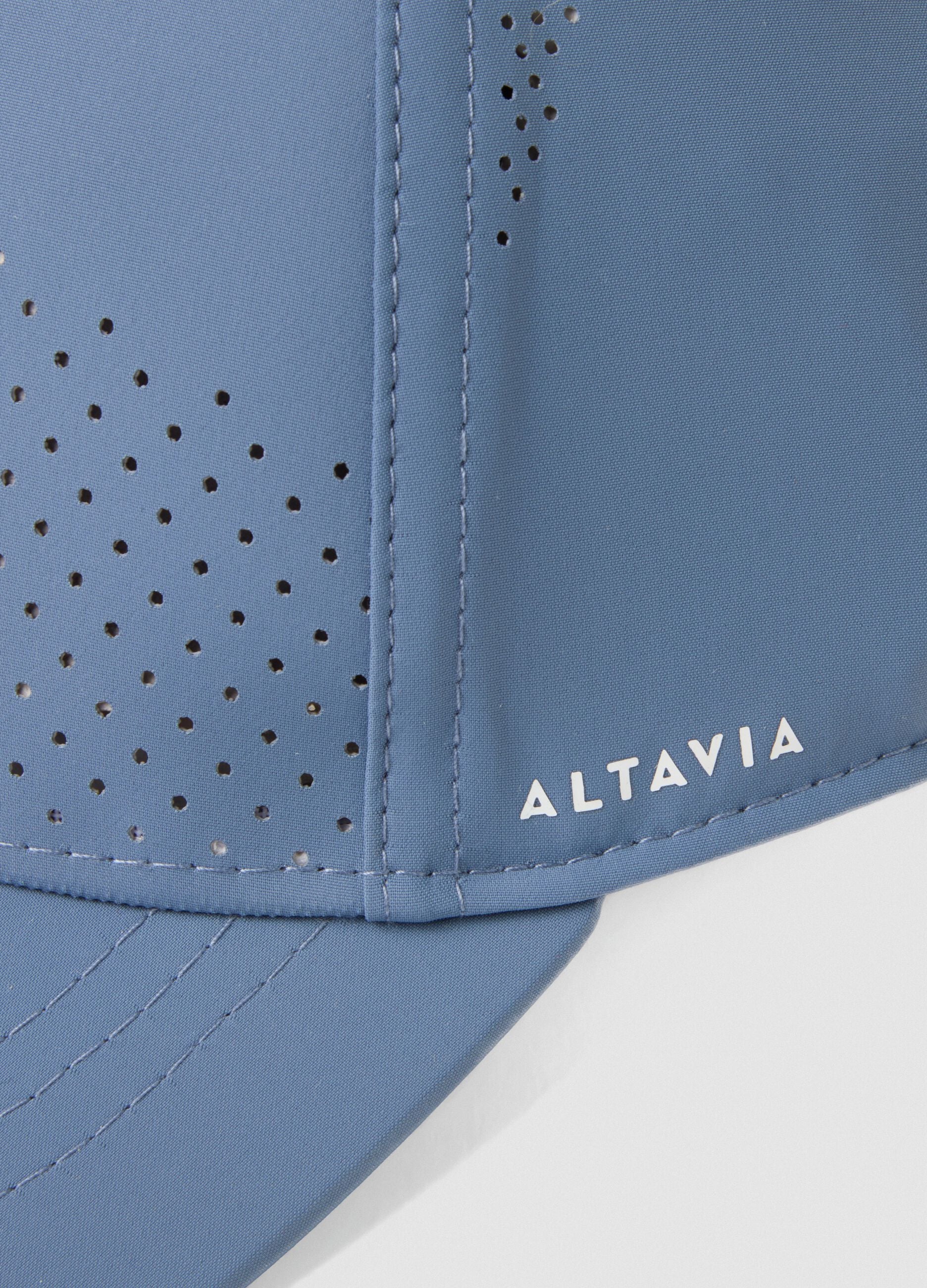 ALTAVIA COURT blue stretch-fabric sports cap with visor