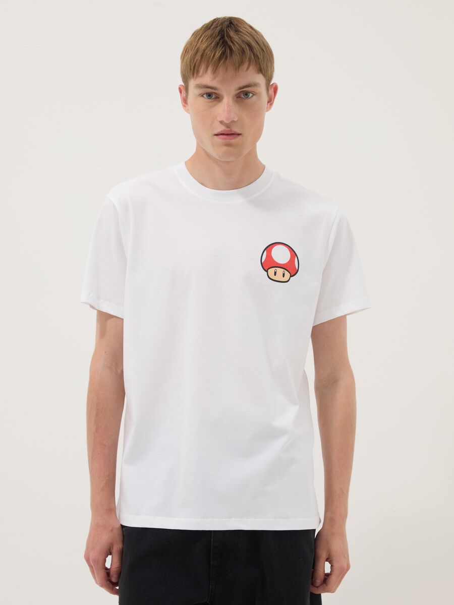 White pure cotton regular-fit short-sleeve T-shirt_2