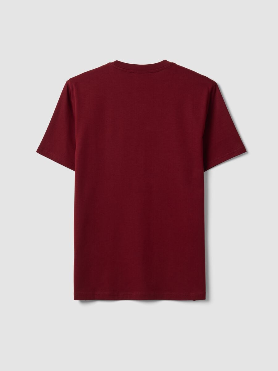 Red Supima cotton crew-neck T-shirt, regular fit_1