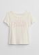 White cotton t-shirt for girls_0