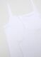 Girl's white tank tops bipack in pure cotton regular fit_3