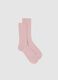 Pink Ribbed Socks_1