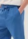 Boys' blue pure cotton shorts, comfort fit_2