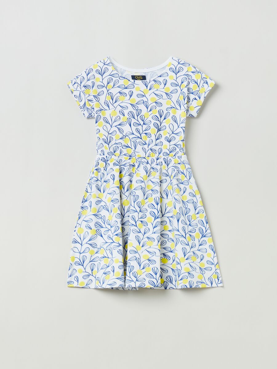 Cotton dress with print_0