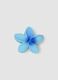 Blue Flower-Shaped Hair Clip for Girls_0