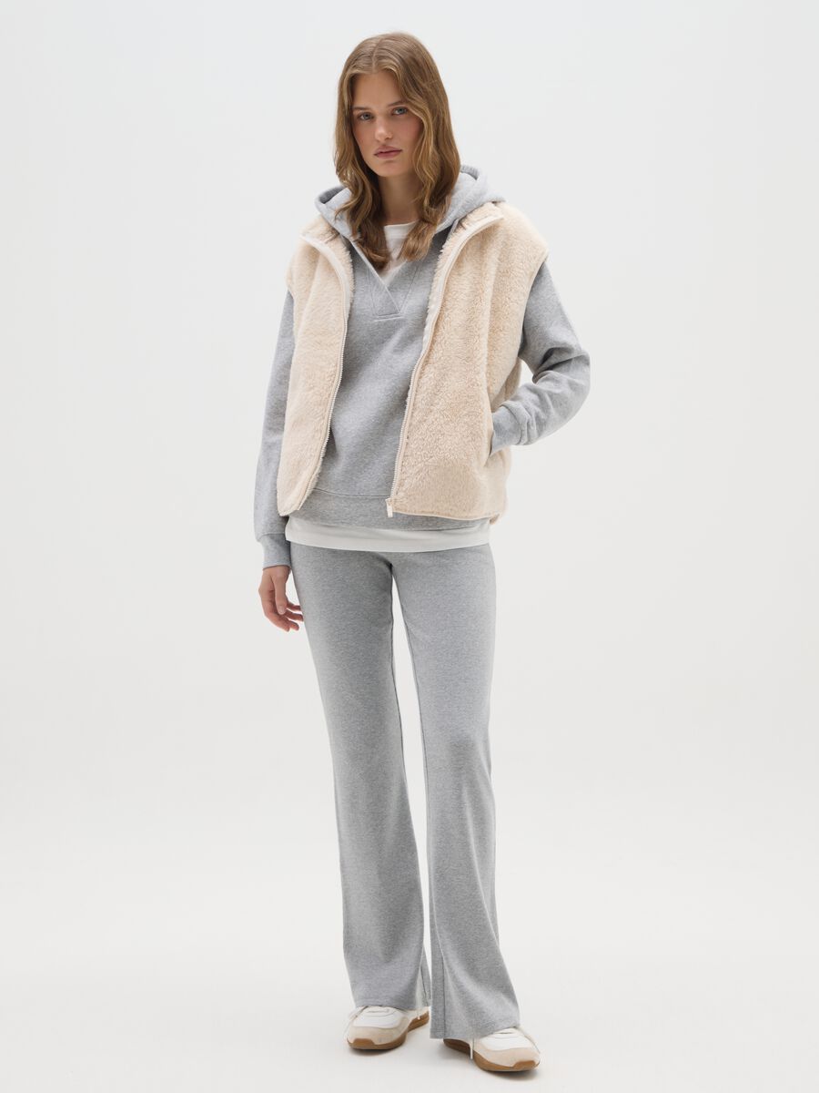 Beige regular fit gilet_1
