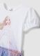 Girls&rsquo; white stretch cotton dress with tulle skirt_3