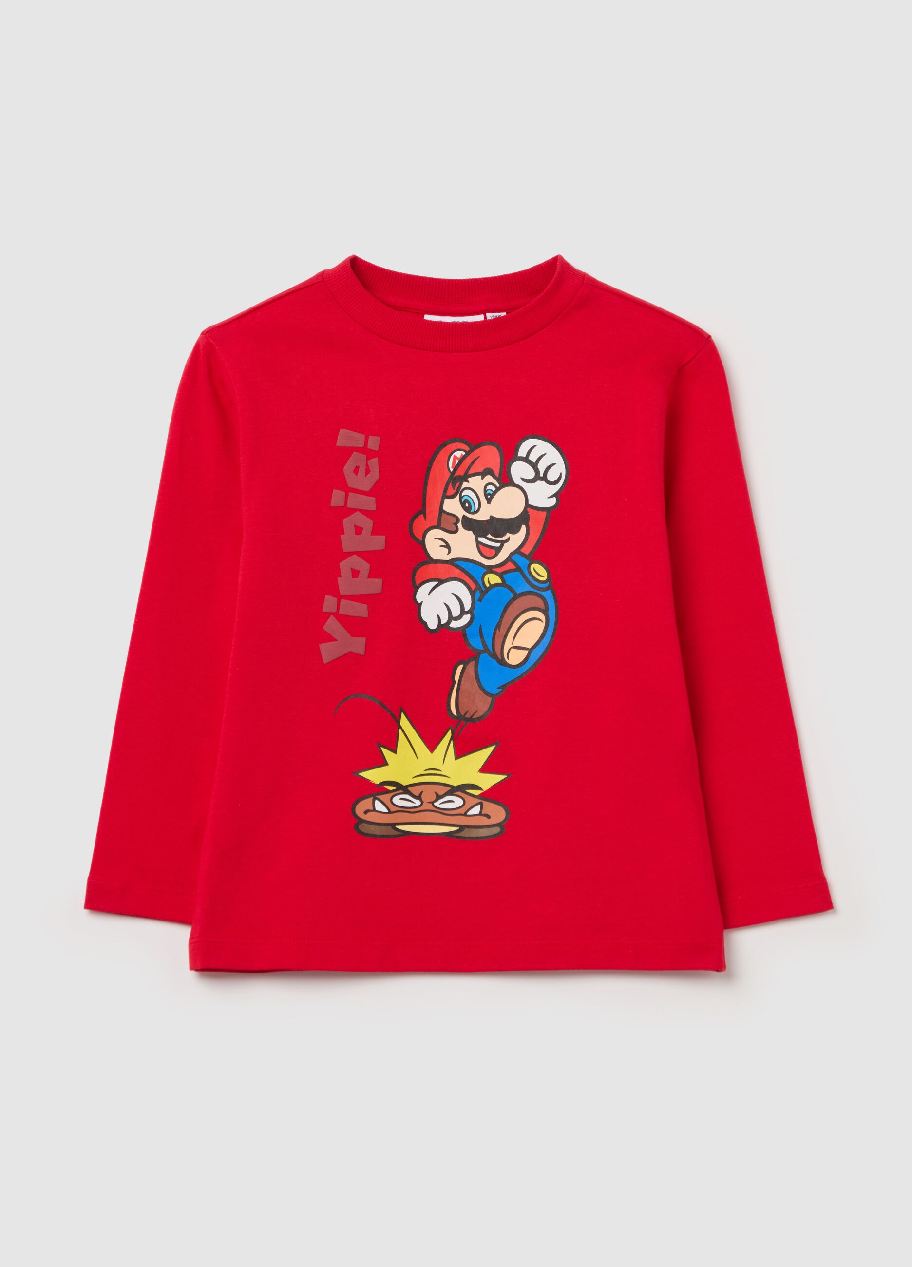 Long-sleeved T-shirt with Super Mario™ print