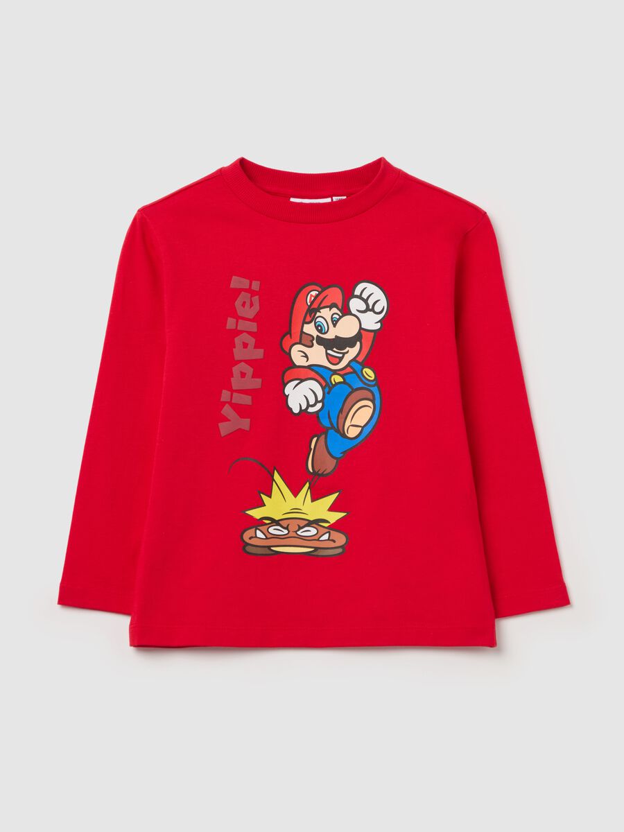 Long-sleeved T-shirt with Super Mario™ print_0