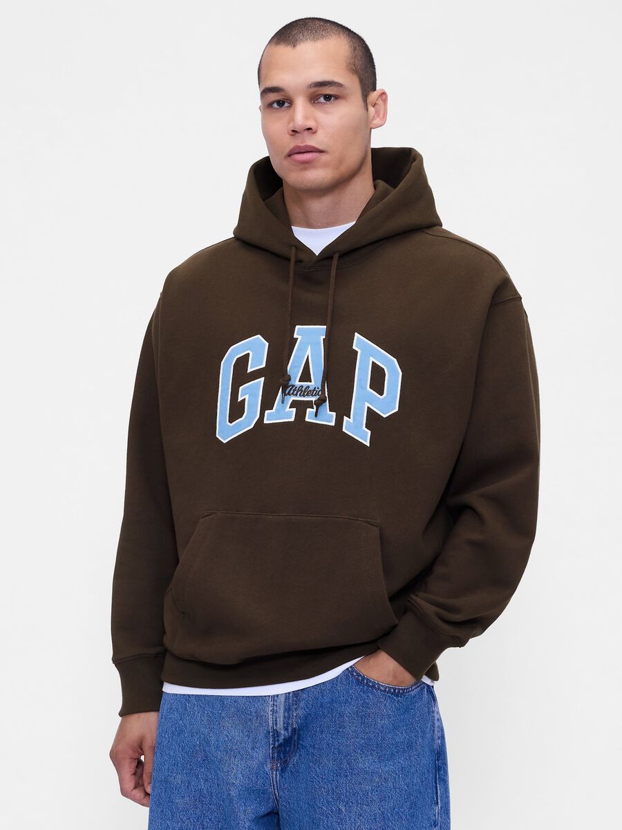 Brown Hooded Sweatshirt_0