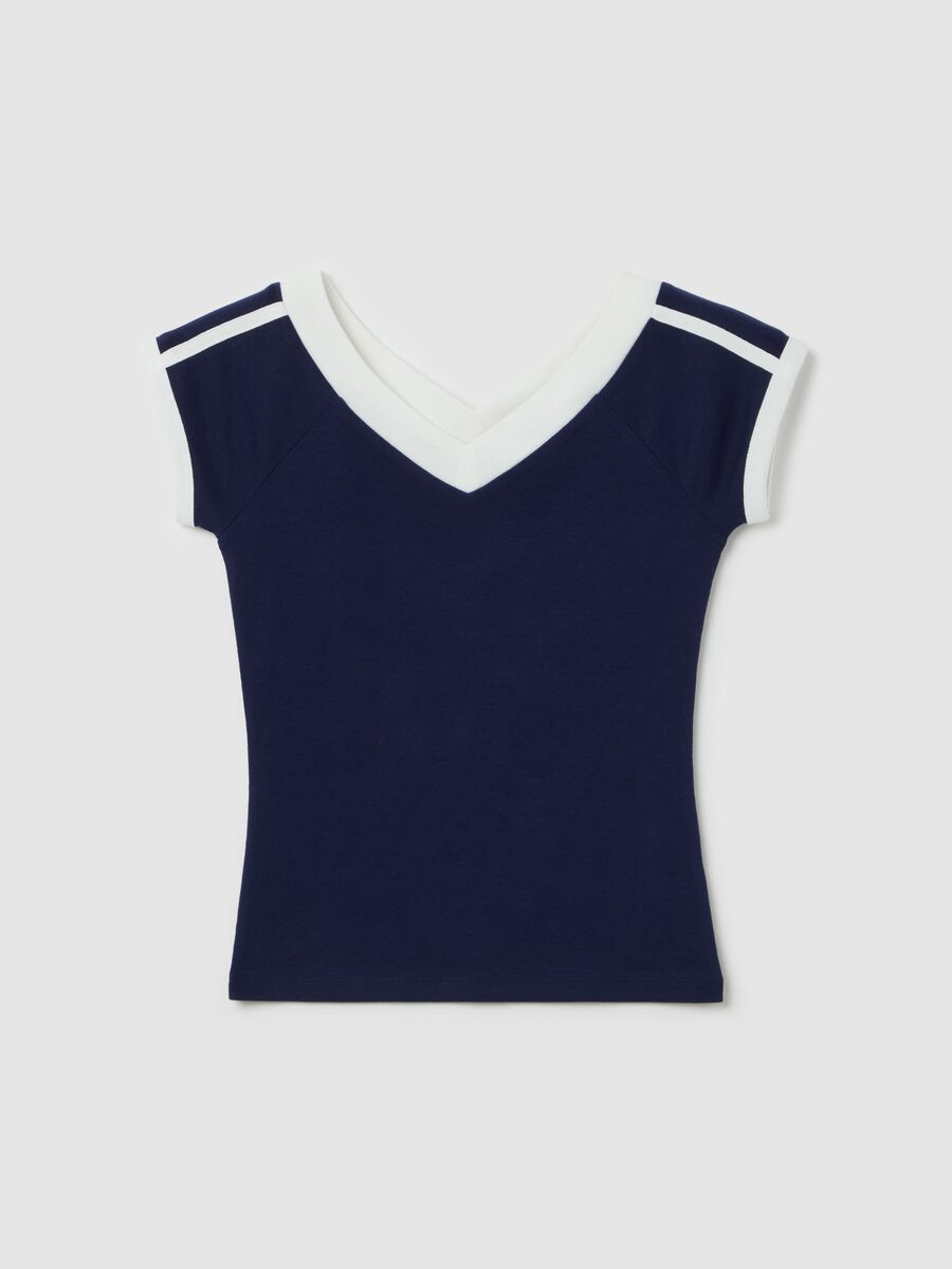 T-shirt with side bands_4