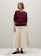 Multicolour Cotton Blend Striped Sweater - Regular Fit_1