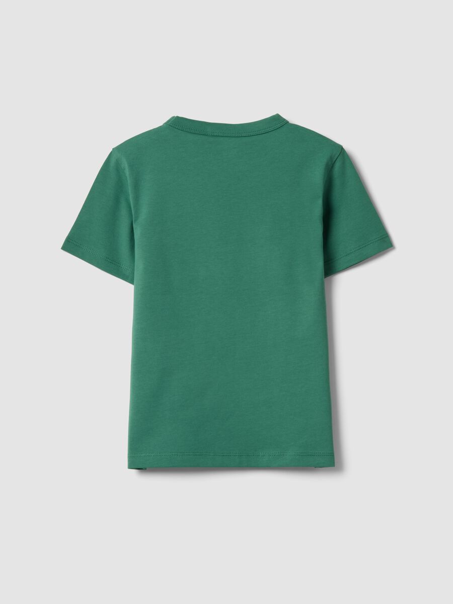 Kids&rsquo; green pure cotton oversized T-shirt_1