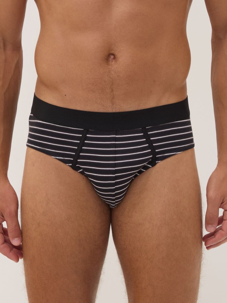 Multipack di cinque slip multicolor in cotone organico elasticizzato_1