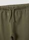 Children's green pure cotton trousers with elasticated waist regular fit_2