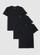Pack of three black crew-neck cotton t-shirts in regular fit_4