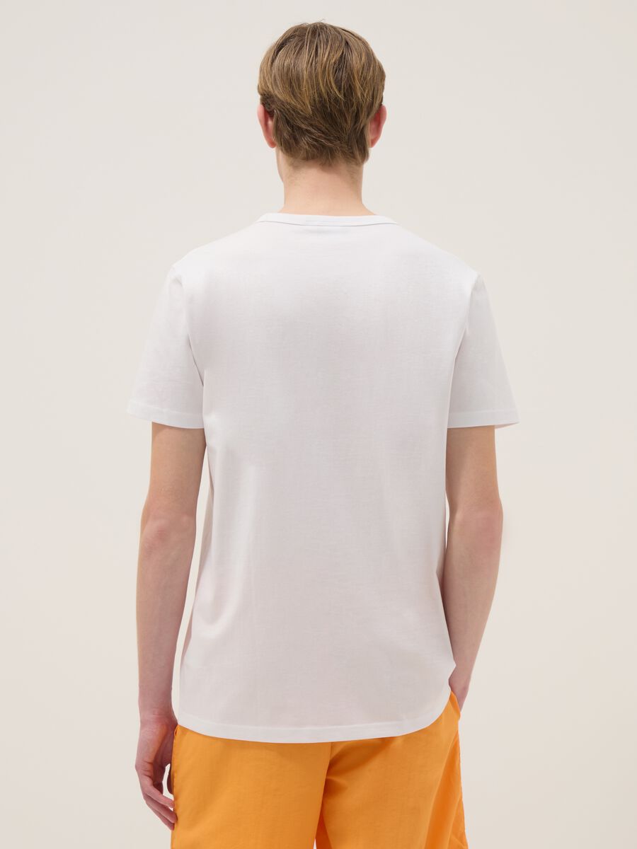 White pure cotton T-shirt regular fit with Everlast logo_2