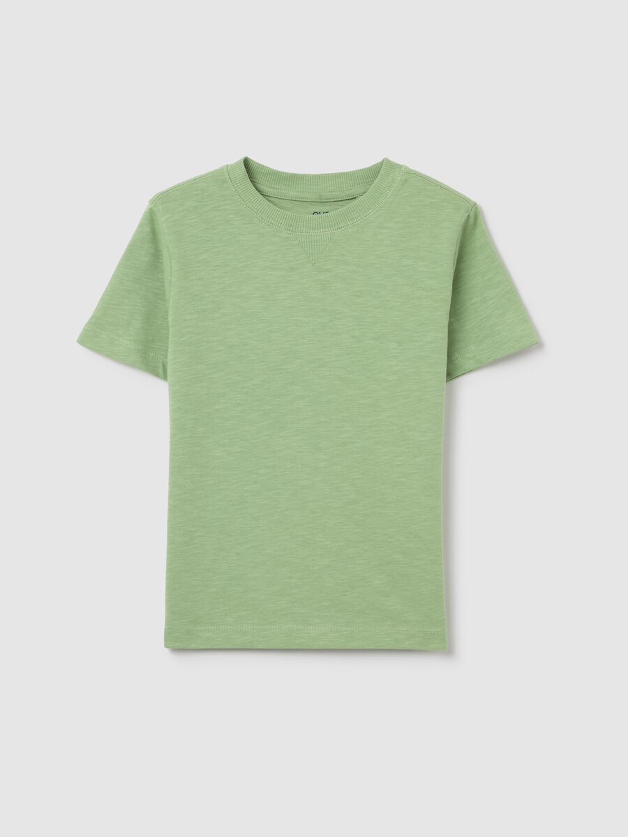 Cotton T-shirt with round neck_0